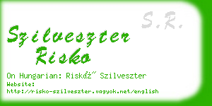 szilveszter risko business card